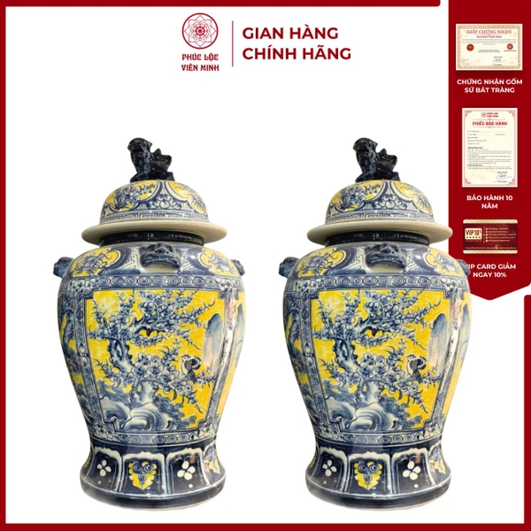 Chóe Tứ Quý Tứ Cảnh Gốm Sứ Bát Tràng Cao Cấp Giá Tốt 