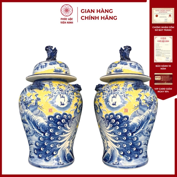 Chóe Phú Quý Bát Tràng cao cấp Gốm Sứ Phúc Lộc Viên Minh 