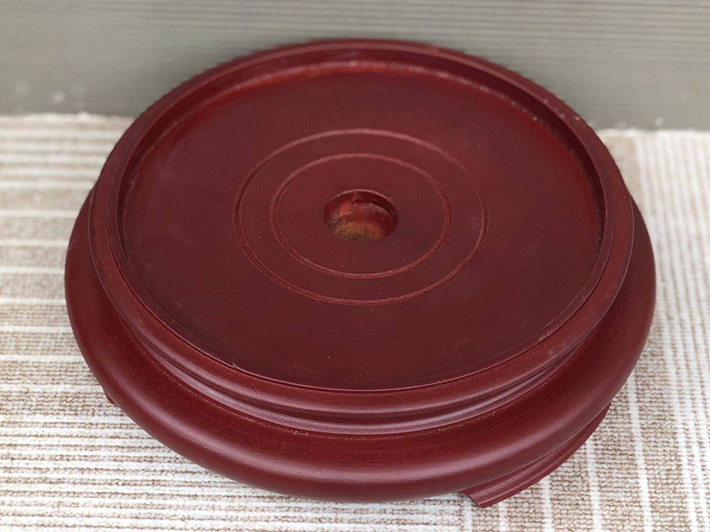 Chân đế gỗ hương 22cm 1 mặt đẹp bền bát hương thờ cúng 