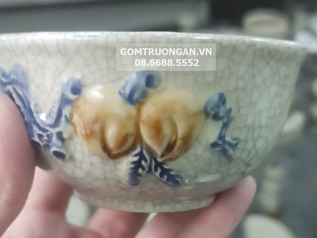 Bát thờ men rạn nổi Phúc Quý đẳng cấp quà tặng tâm linh 