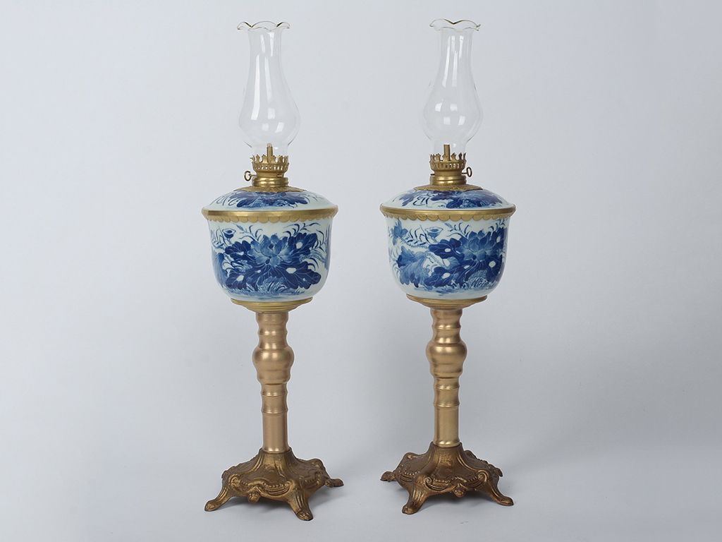 Đèn dầu thờ Bát Tràng nắp sen xanh lớn độc đáo trang nghiêm 