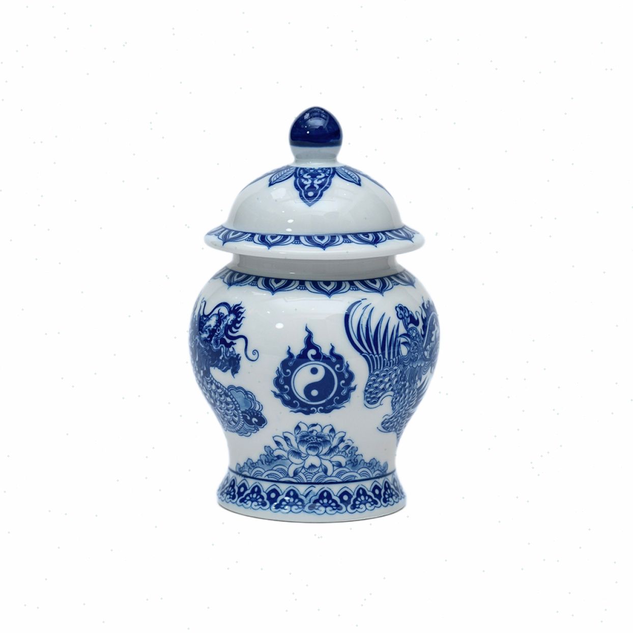 Chóe thờ men lam Rồng Phượng Bát Tràng cỡ S3 đẳng cấp 