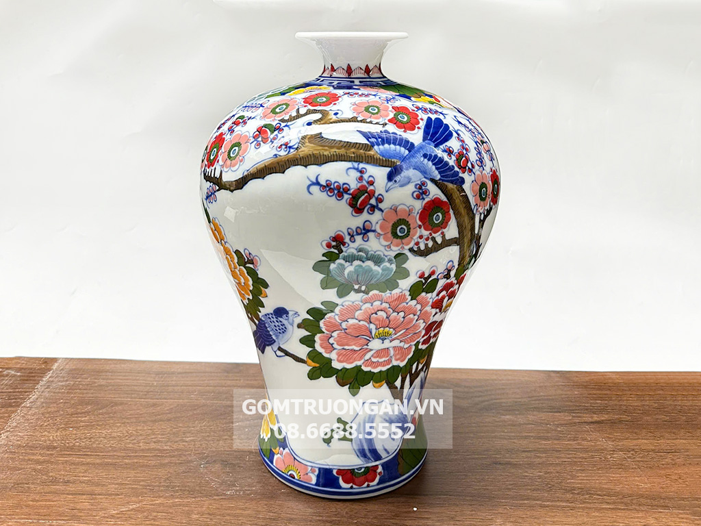 Mai bình tích lộc Thuận Buồm Xuôi Gió men màu phong thủy đẹp