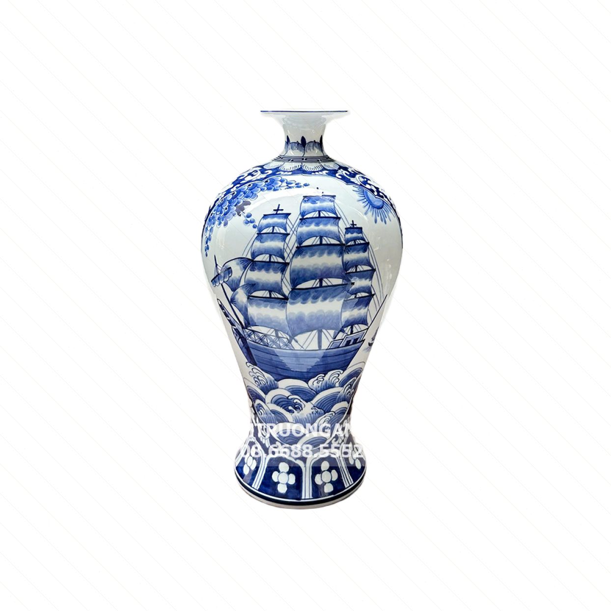 Mai Bình Tích Lộc Thuận Buồm Xuôi Gió Mã Đáo Thành Công Bát Tràng 