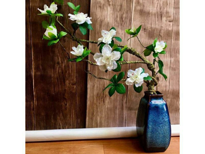 Lọ hoa Bát Tràng men hỏa biến xanh đại dương độc đáo cao cấp