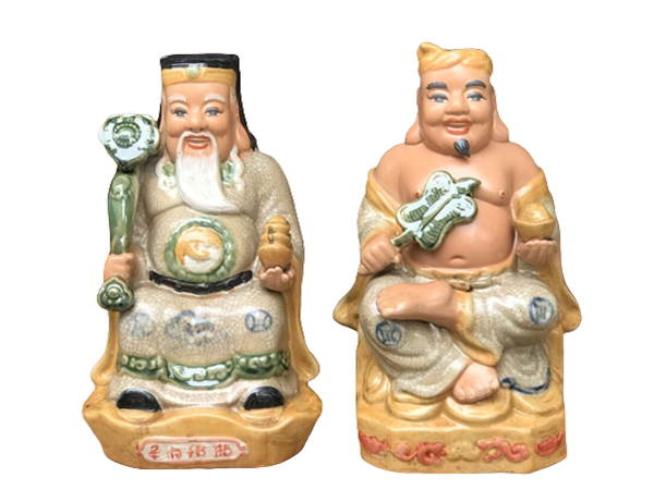 Tượng sứ Thần Tài Thổ Địa cao 30cm Bát Tràng đẹp độc đáo phong thủy 