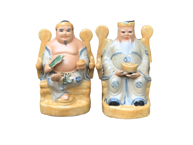 Tượng sứ Thần Tài Thổ Địa 27cm sang trọng, tài lộc phát đạt 