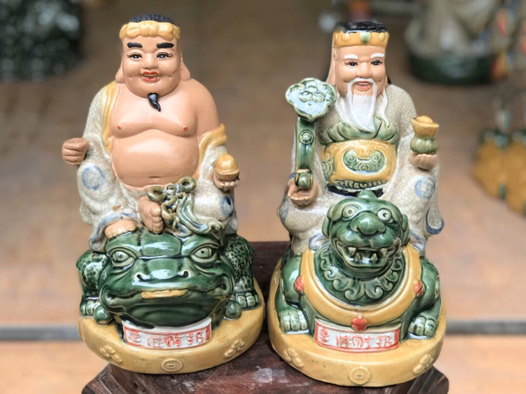 Tượng Sứ Thần Tài Thổ Địa 26cm Bát Tràng Mang Tài Lộc