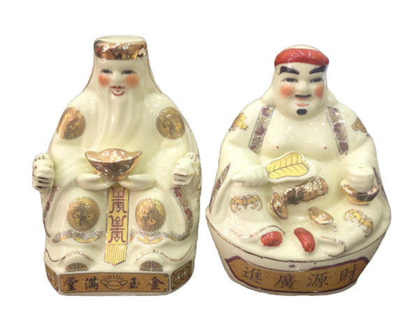 Tượng Thần Tài Ông Địa vàng kim 18cm phong thủy may mắn tài lộc 