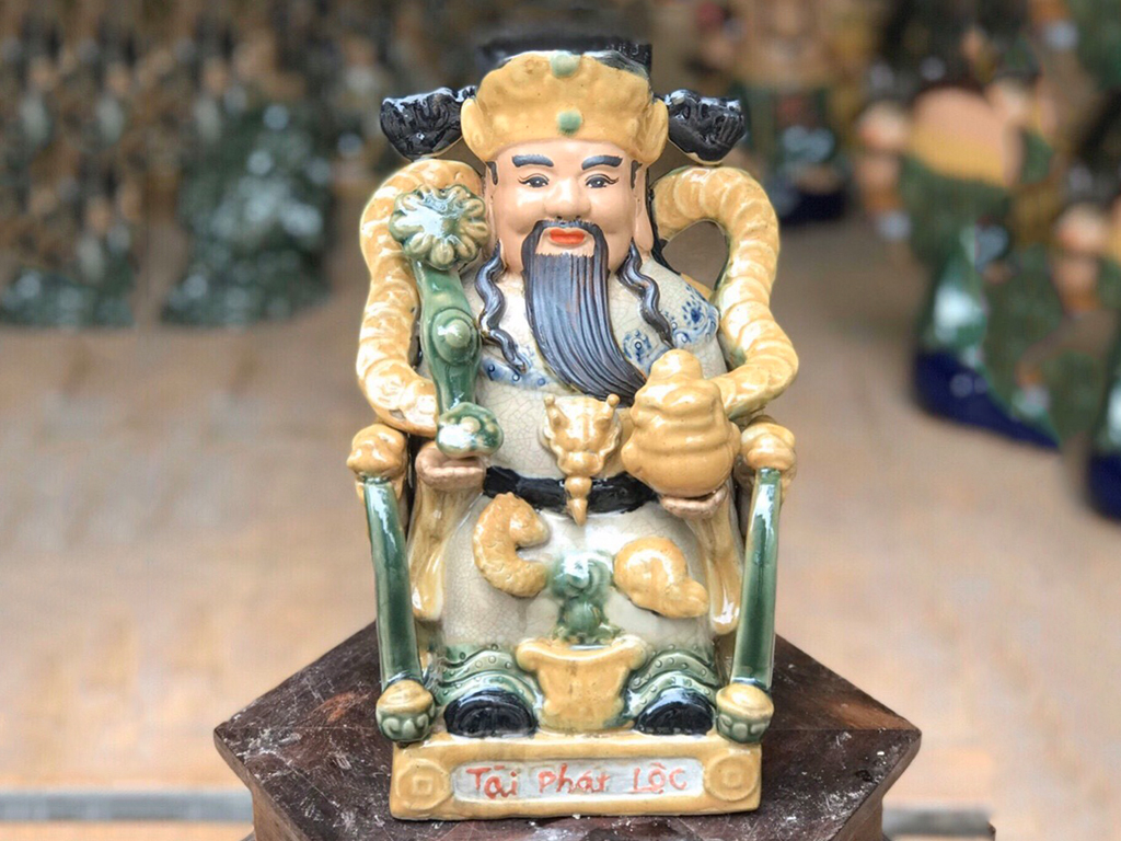 Tượng sứ Tài Lộc 35cm Bát Tràng Chuẩn Phong Thủy Tài Vượng Tượng sứ Tài Lộc 35cm Bát Tràng Chuẩn Phong Thủy Tài Vượng