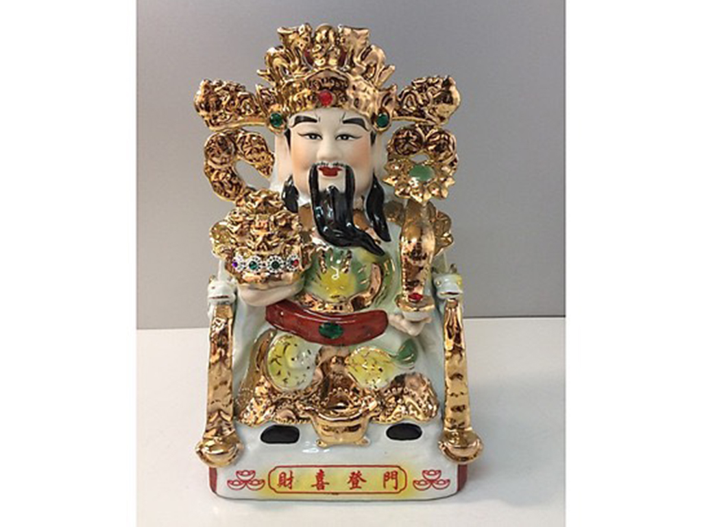 Tượng Phất Lộc vàng 20cm phong thủy may mắn tài lộc 