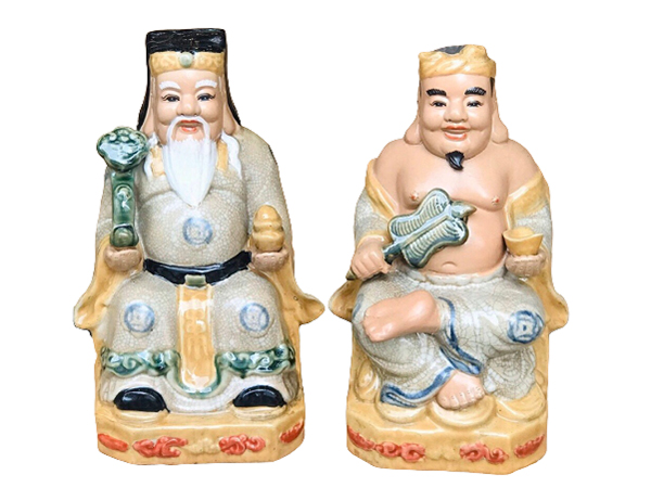 Tượng sứ Thần Tài Thổ Địa Bát Tràng 30cm sang trọng hút tài lộc 