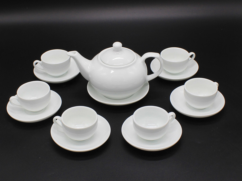 Ấm chén Bát Tràng quà tặng in logo sang trọng mẫu 02 tiện lợi