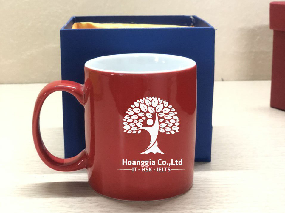 Ly sứ Bát Tràng dáng trụ 350ml men màu sáng đẹp, nhẹ, bền 