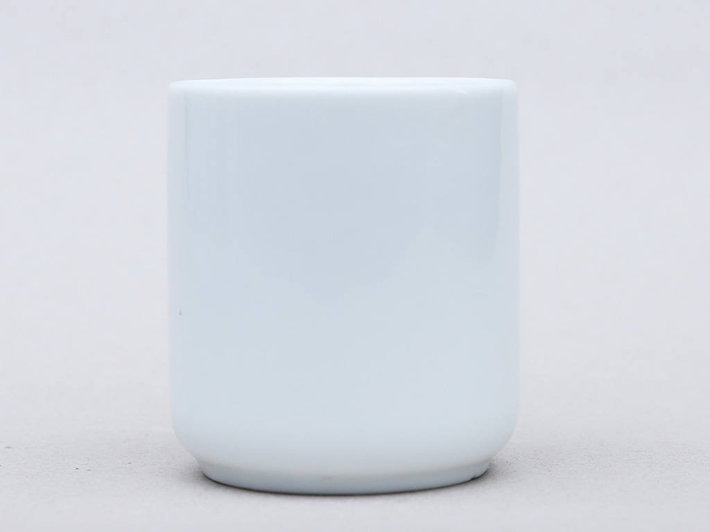 Ly sứ men trắng dáng trụ không quai Bát Tràng đẹp giá tốt