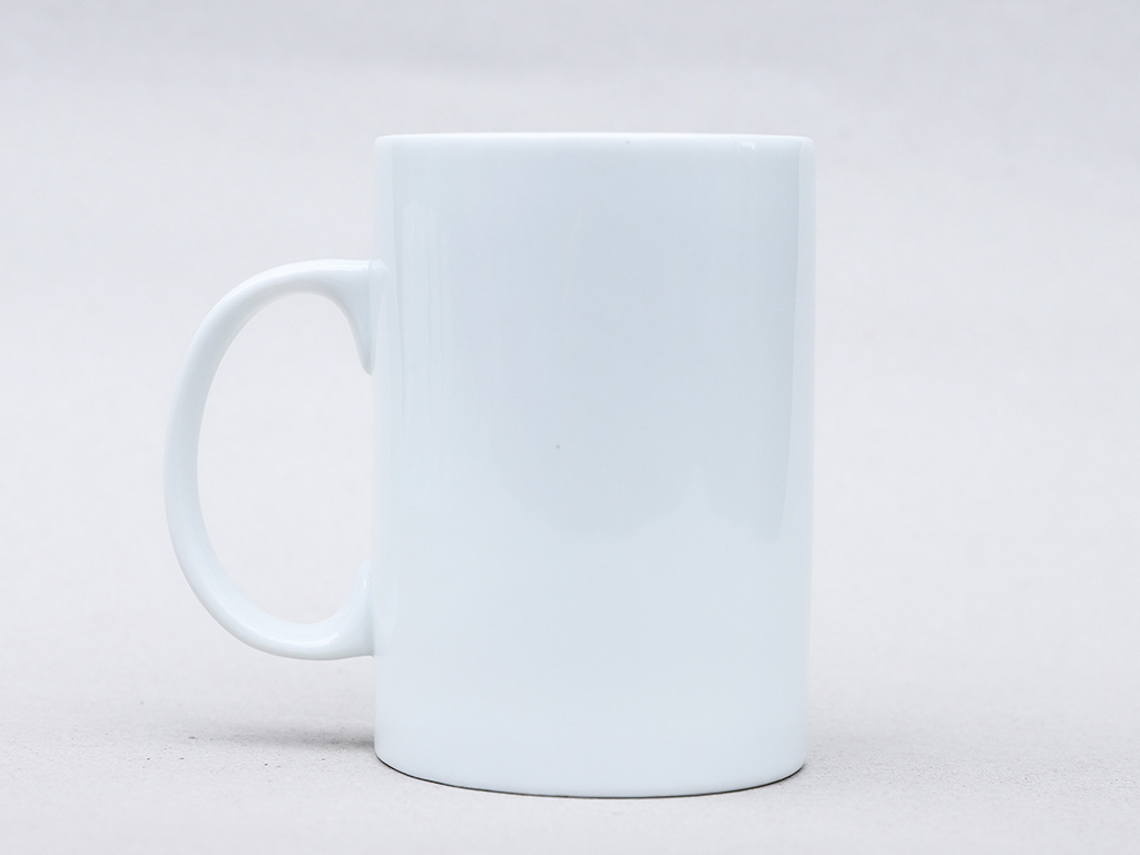 Ly sứ men trắng trụ cao 450ml bền đẹp quà tặng Bát Tràng