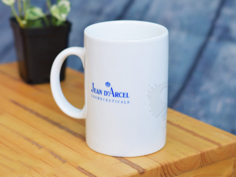 Ly sứ men trắng trụ cao 450ml bền đẹp quà tặng Bát Tràng