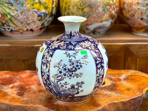 Bình tài lộc 30cm vẽ vàng Tứ Quý may mắn bình an 