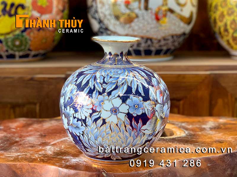 Bình tài lộc mini bảo tiên liên hoa 22cm quà phong thủy may mắn