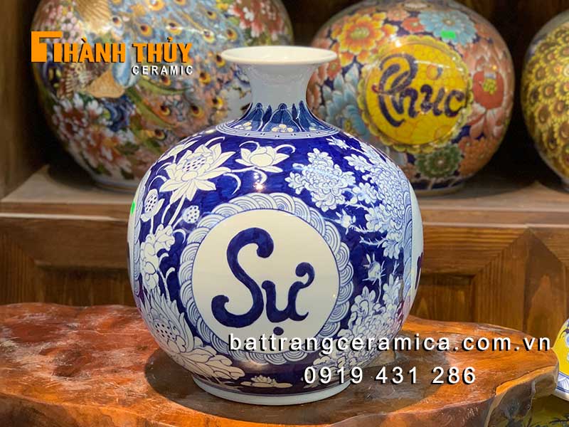 Bình hút tài lộc Vạn sự như ý 35cm cao cấp đẹp phong thủy