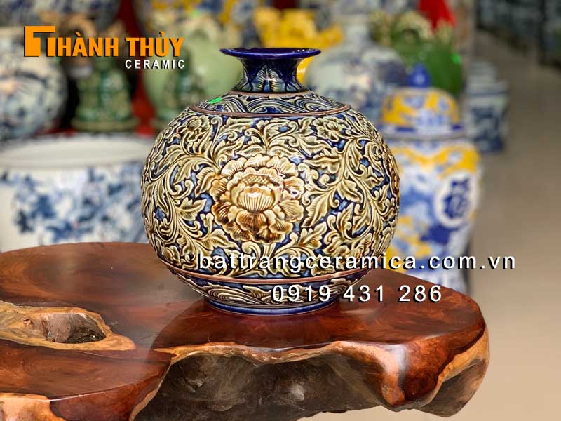 Bình hút tài lộc hoa dây nạo nổi 30cm sang trọng quà tặng phong thủy