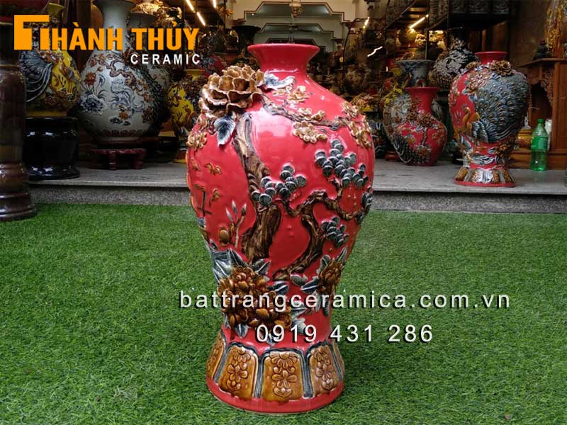 Mai bình tích lộc đỏ thuận buồm xuôi gió tặng tài lộc may mắn Mai bình tích lộc đỏ thuận buồm xuôi gió tặng tài lộc may mắn