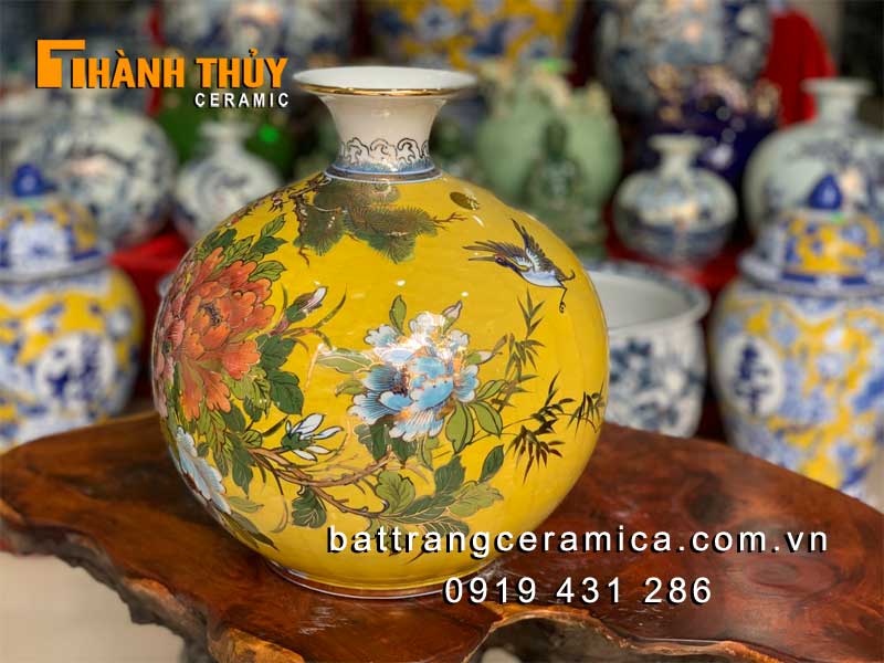 Bình hút lộc Tùng Lộc Phú Quý cao cấp 24k may mắn tiền tài