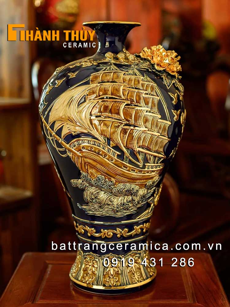 Mai bình thuận buồm xuôi gió đen 55cm cao cấp quà tặng ý nghĩa Mai bình thuận buồm xuôi gió đen 55cm cao cấp quà tặng ý nghĩa