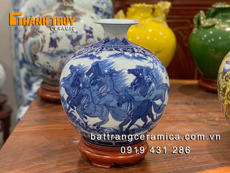Bình hút lộc mã đáo thành công 30cm quà tặng sang trọng 