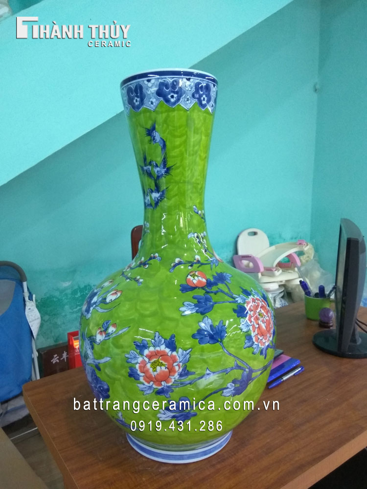 Tỏi ống Chim Công Mẫu Đơn 68cm sang trọng may mắn tài lộc Tỏi ống Chim Công Mẫu Đơn 68cm sang trọng may mắn tài lộc