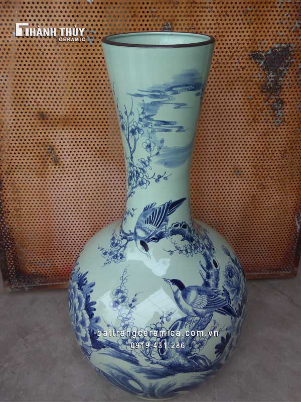 Lọ tỏi ống Hỉ tước báo xuân 80cm sang trọng may mắn Lọ tỏi ống Hỉ tước báo xuân 80cm sang trọng may mắn