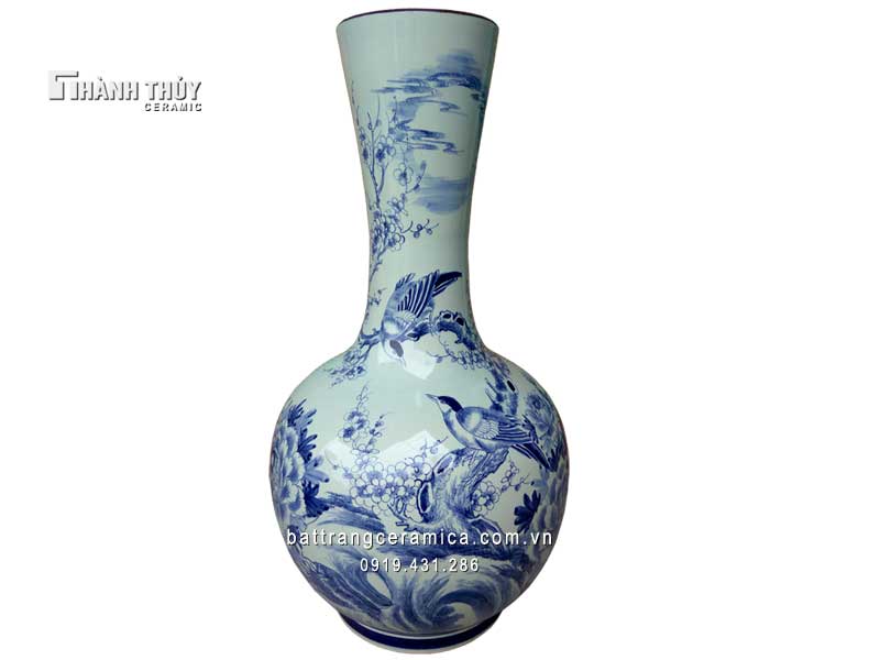 Lọ tỏi ống Hỉ tước báo xuân 80cm sang trọng may mắn 