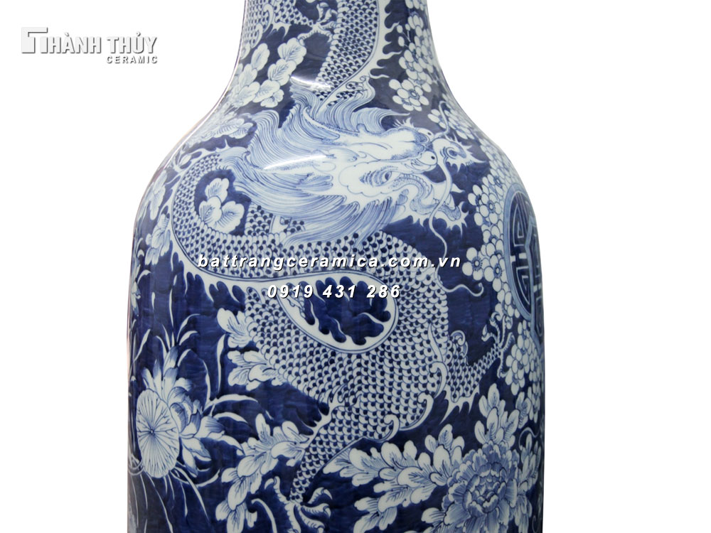 Lọ lộc bình Tứ Linh cao 120cm sang trọng quà tặng đẳng cấp