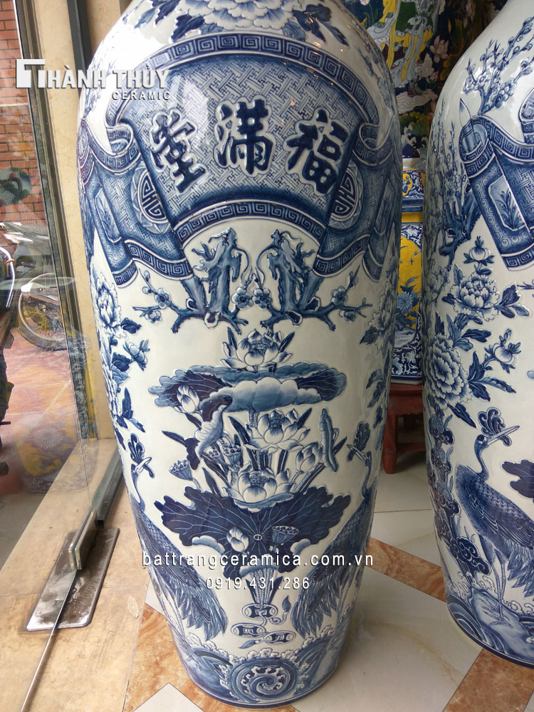 Lục bình Phúc Mãn Đường cao 1,5m sang trọng cầu may hút tài