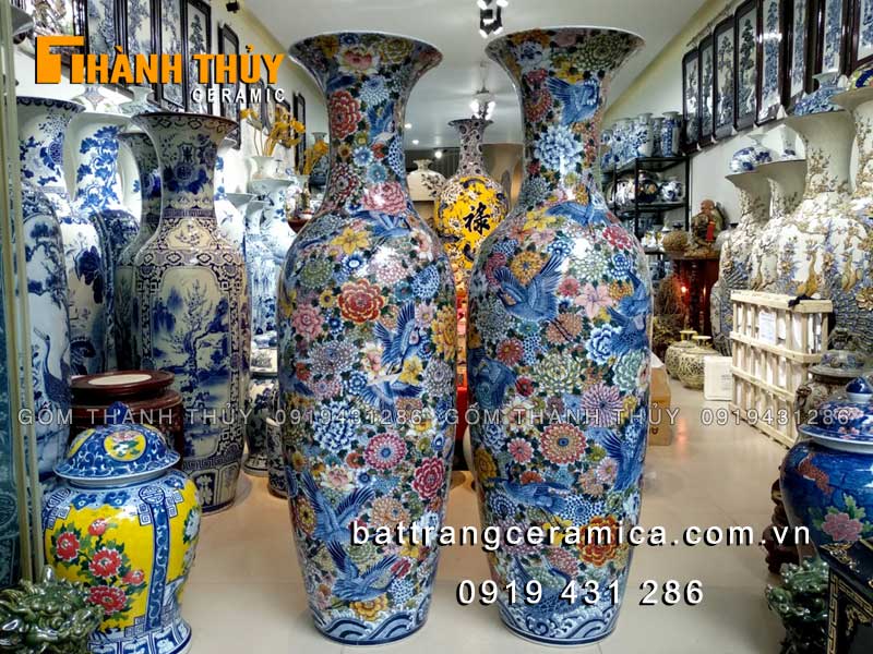 Lộc bình Bách Hoa Phú Quý 1m4 sang trọng, quà tặng ý nghĩa 