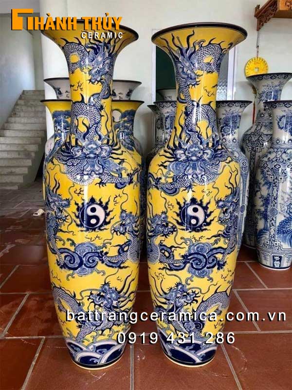 Lọ lục bình Rồng vàng 1m6 phong thủy đẳng cấp mua ngay
