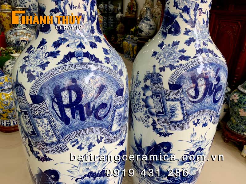 Lộc bình Phúc Đức men khử cao cấp 1m2 sang trọng đẹp giá tốt