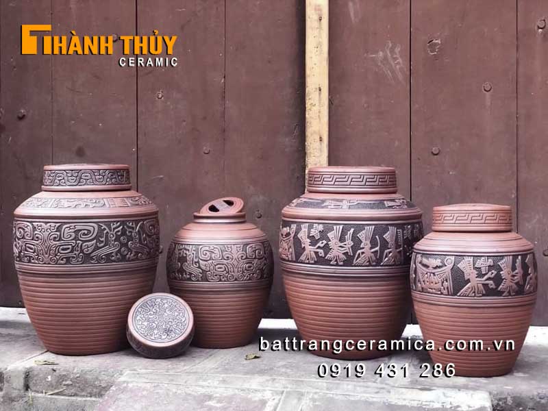 Chum sành ngâm rượu Văn Lang 5L chất lượng cao an toàn Chum sành ngâm rượu Văn Lang 5L chất lượng cao an toàn