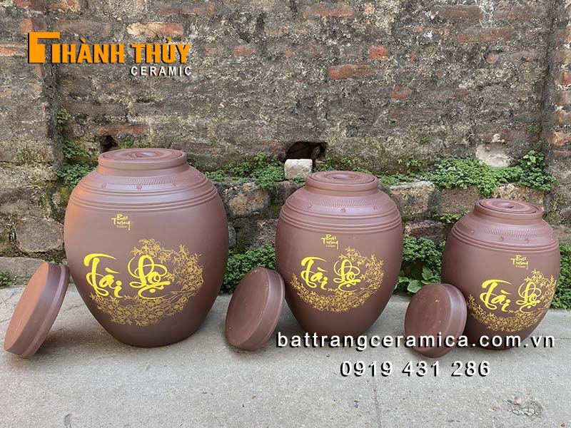 Chum sành ngâm rượu 20L 2 nắp thủ công an toàn thơm ngon Chum sành ngâm rượu 20L 2 nắp thủ công an toàn thơm ngon