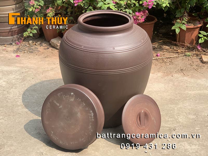 Chum ngâm rượu Bát Tràng 200L sành cao cấp chuẩn thủ công giá tốt