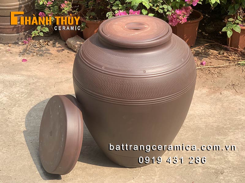 Chum ngâm rượu Bát Tràng 200L sành cao cấp chuẩn thủ công giá tốt