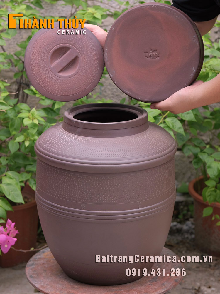 Chum sành Bát Tràng 20L ngâm rượu an toàn chất lượng cao