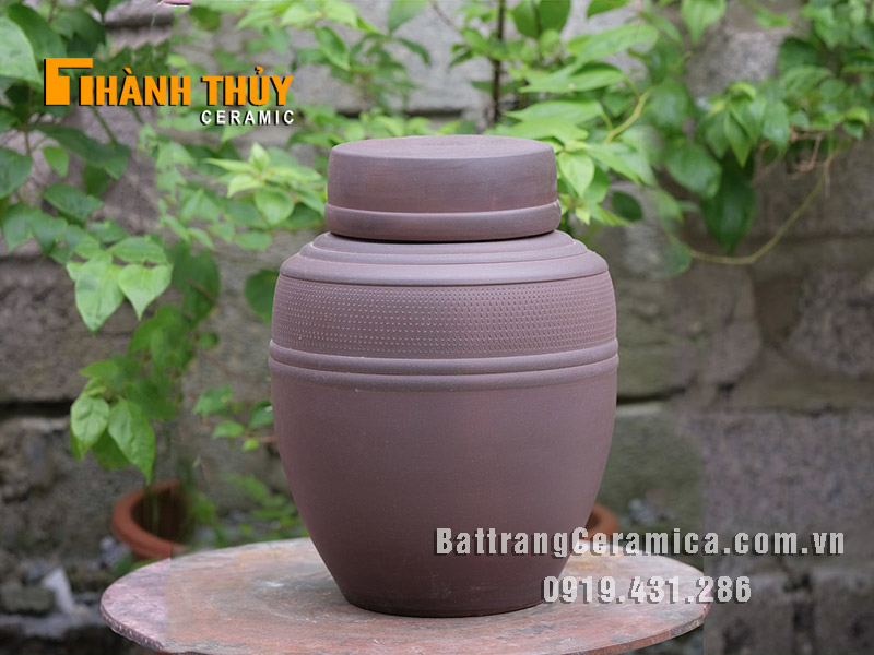 Chum sành 5 lít đựng rượu thủ công an toàn chất lượng cao 