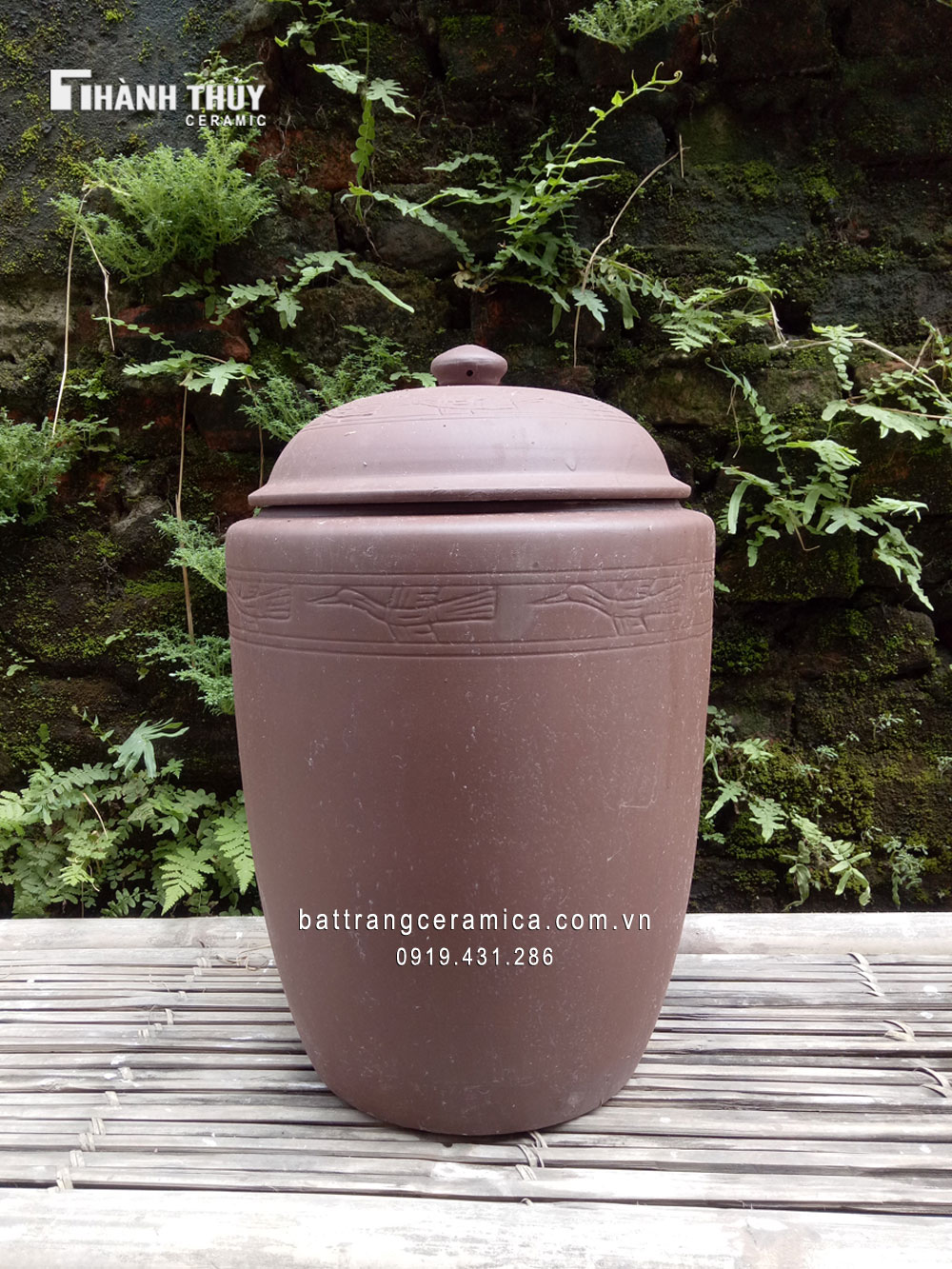 Hũ gạo Bát Tràng 20kg bền đẹp chống côn trùng may mắn phát tài Hũ gạo Bát Tràng 20kg bền đẹp chống côn trùng may mắn phát tài