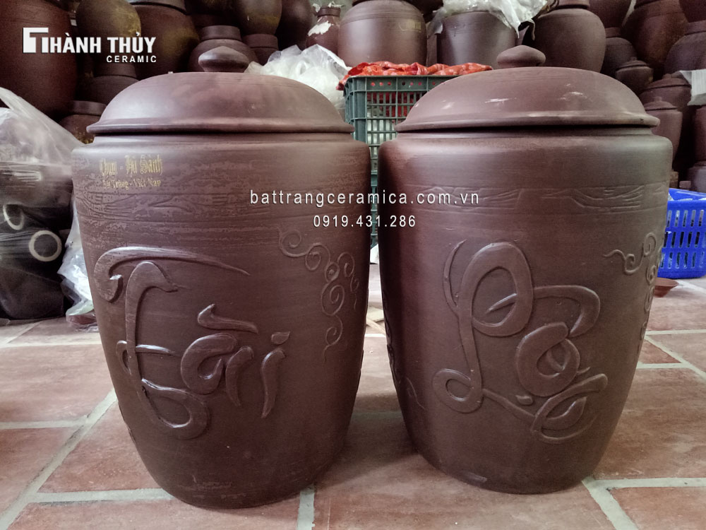 Hũ gạo tài lộc chữ nổi 22kg chất lượng bền thơm ngon giá tốt