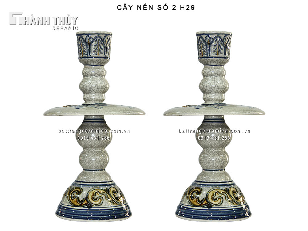 Cây nến men rạn 22cm đẹp sang tặng quà ý nghĩa giá tốt 