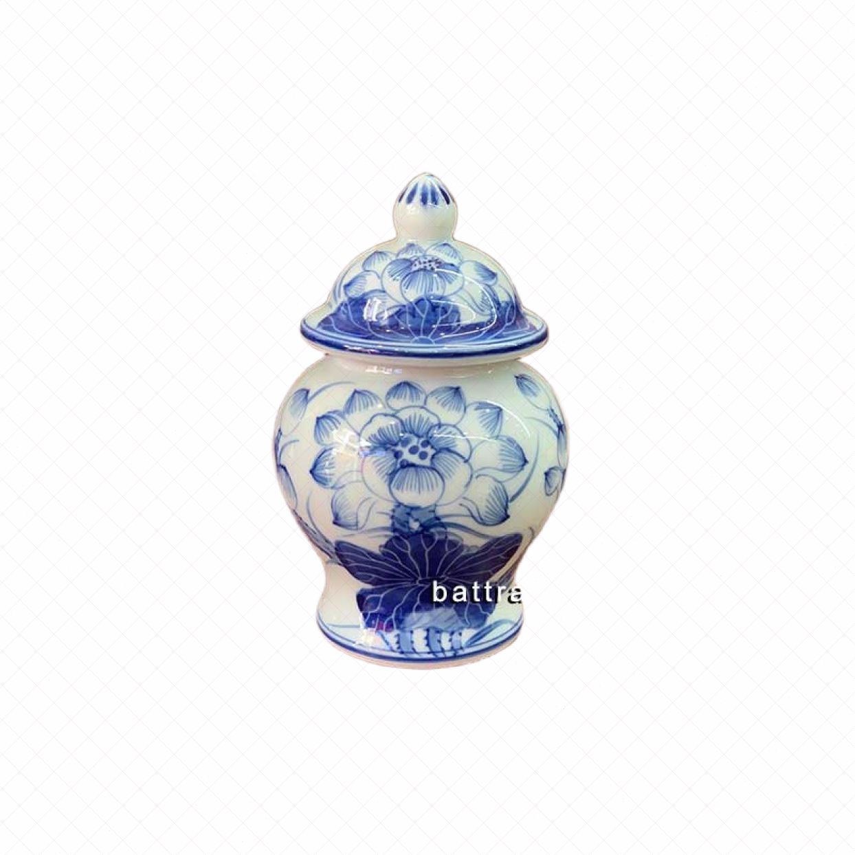 Chóe thờ Sen 14cm Bát Tràng đẹp bộ 3 men Lam cao cấp giá tốt 