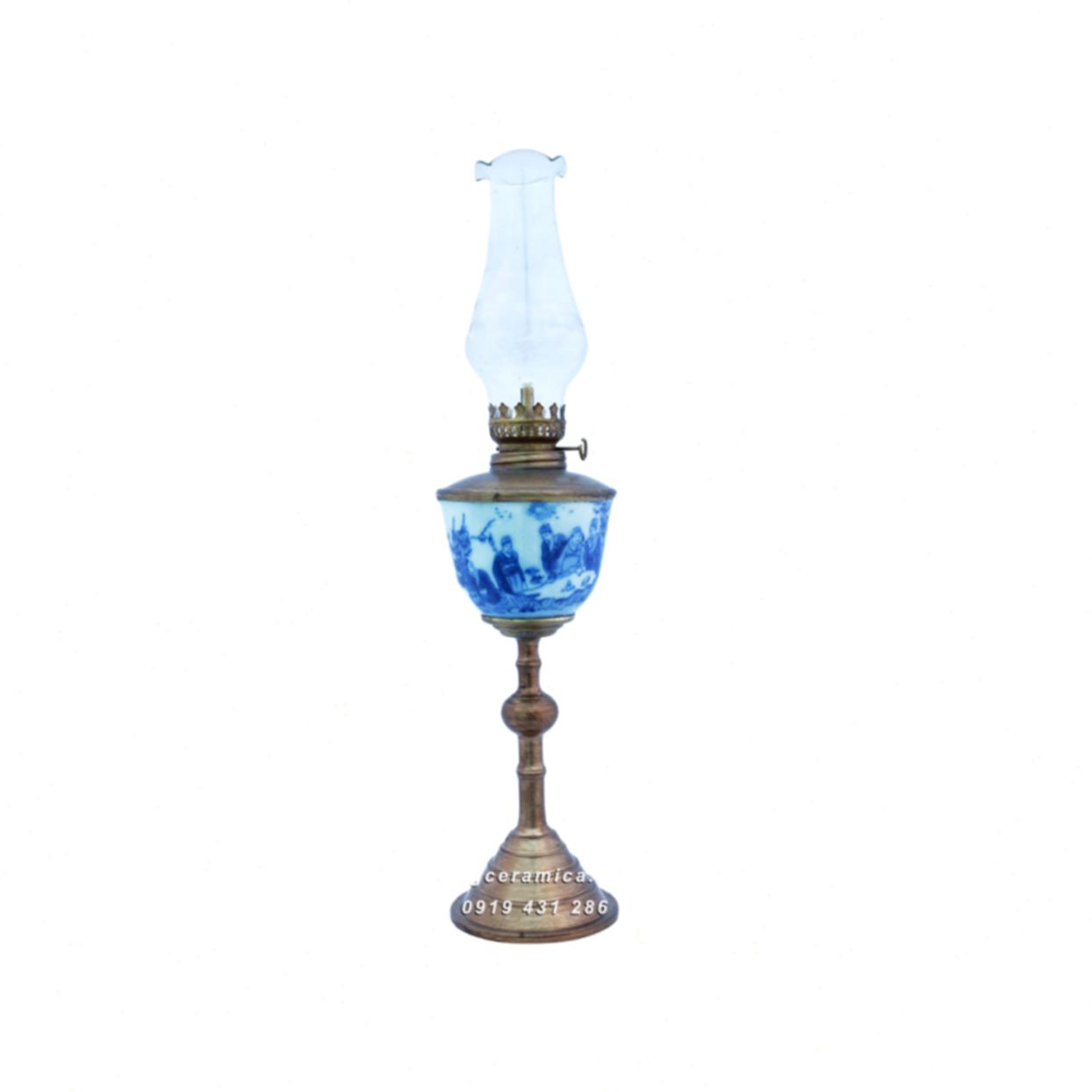 Đèn Tống Trúc Lâm Thất Hiền Bọc Đồng Sang Trọng Bền Đẹp 