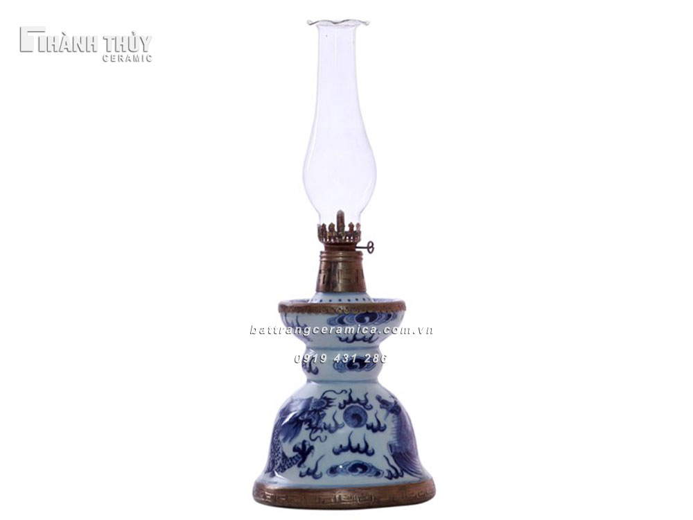 Đèn dầu thờ Bát Đại 38cm sang trọng uy nghi bảo vệ tâm linh