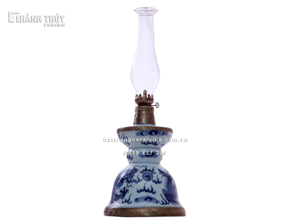 Đèn dầu thờ Bát Đại 38cm sang trọng uy nghi bảo vệ tâm linh